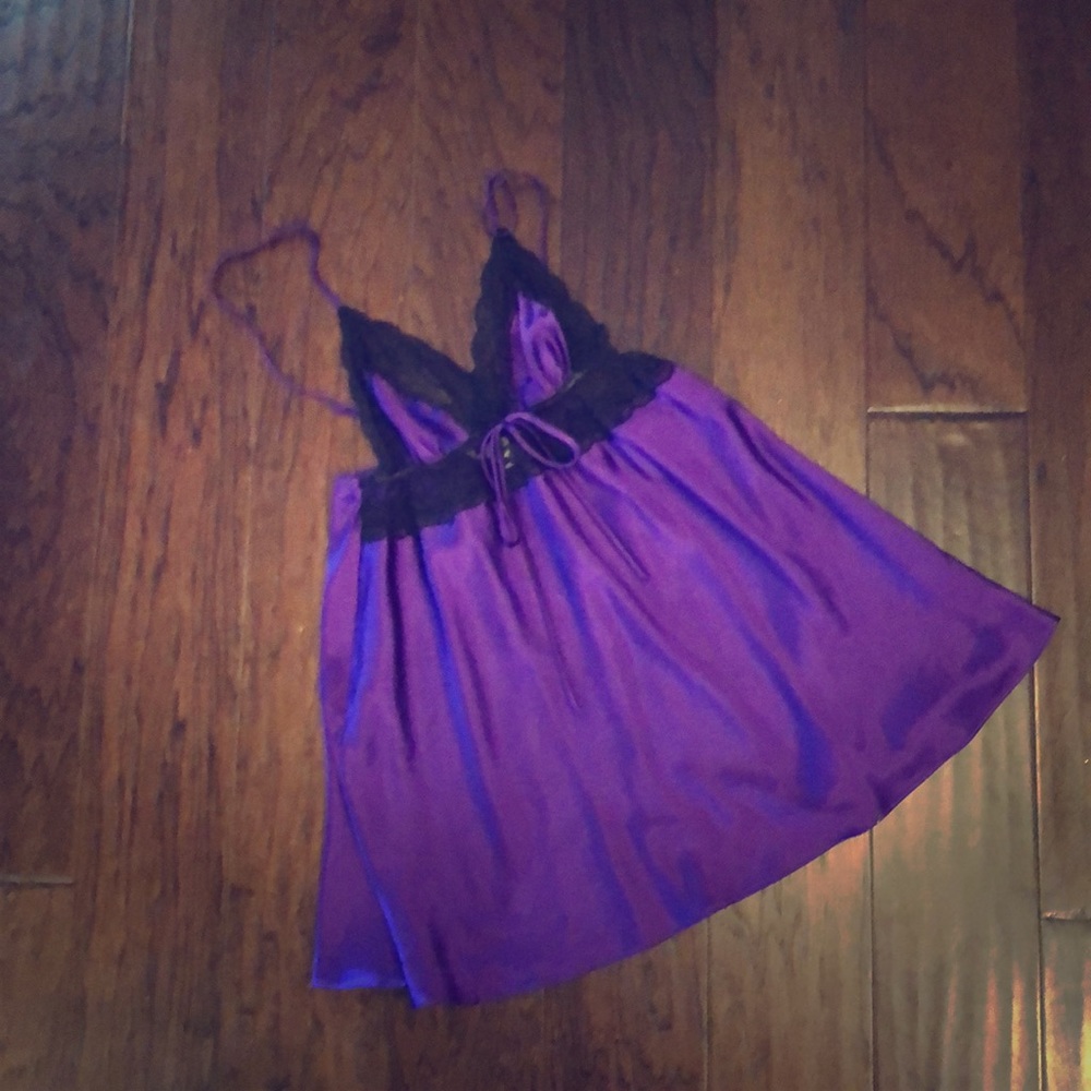 Victoria’s Secret Purple Silk Slip